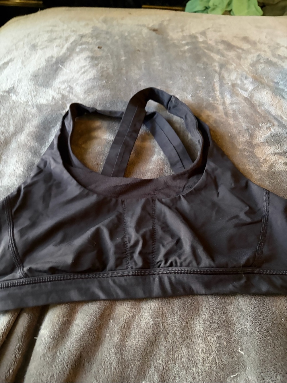 Lululemon Black Sports Padless Wireless Bralette Size 10. Exc Cond.